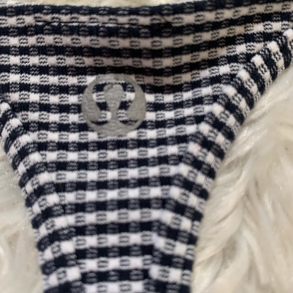 Navy Blue and Checkered Lululemon Tank - Picture 4 of 5